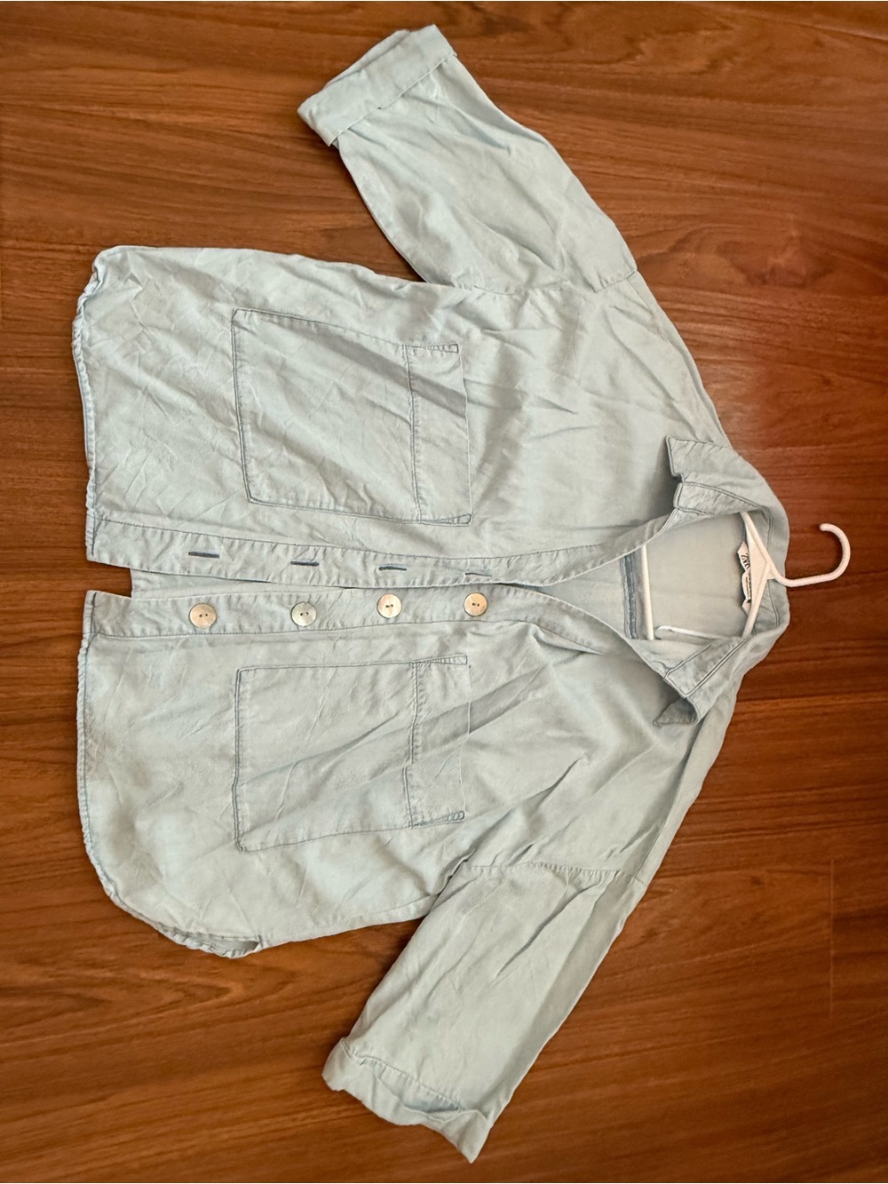 Zara Light Blue Button Up